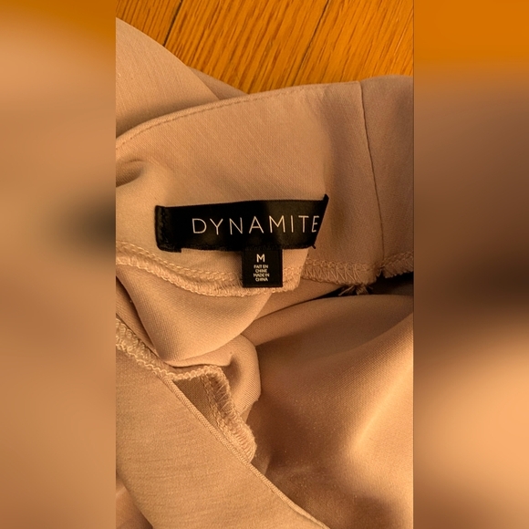 Dynamite Beige Dress with Elegant Stitching 3/$20 - Picture 3 of 6